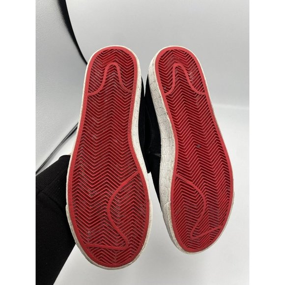 Nike Women’s Blazer Mid Premium Suede Shoes Black Red 7.5 403729 007 - Picture 7 of 8